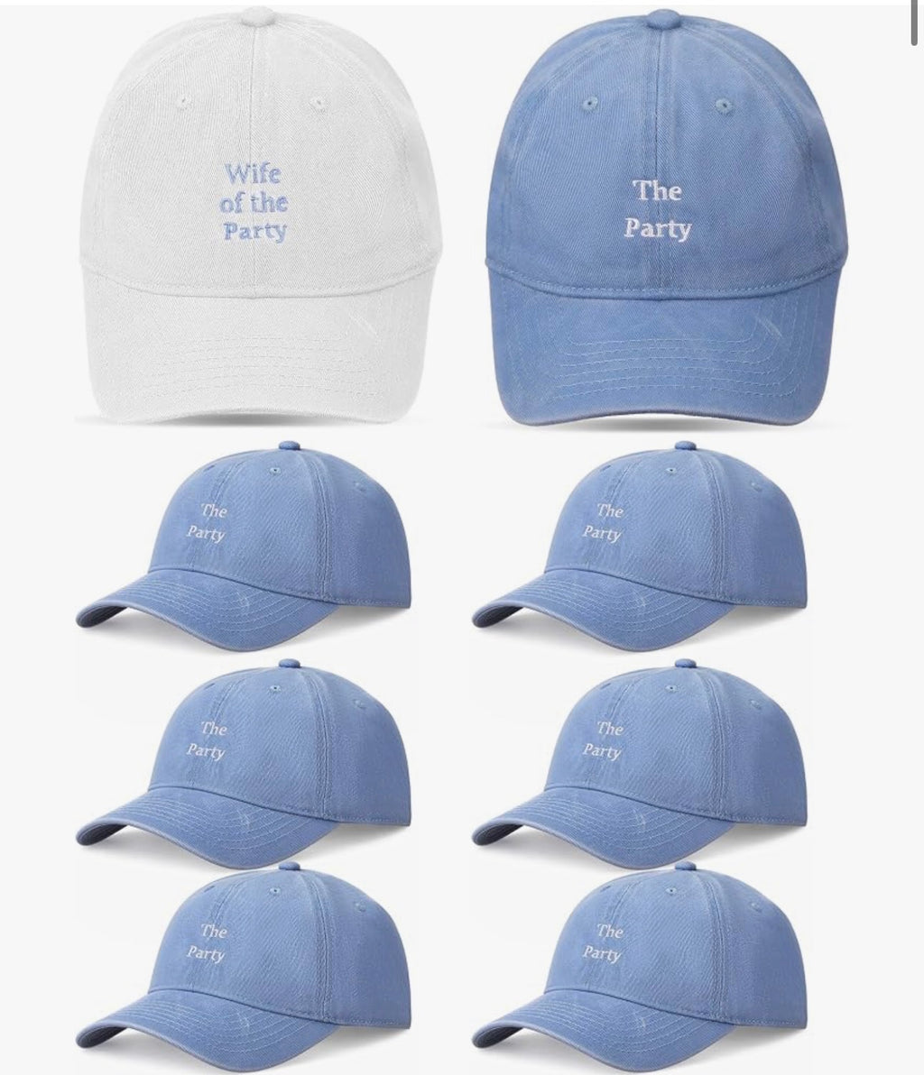“The Party Crew” 7pc Cap Set