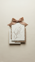 Personalized Invitation Suite with Calligraphy