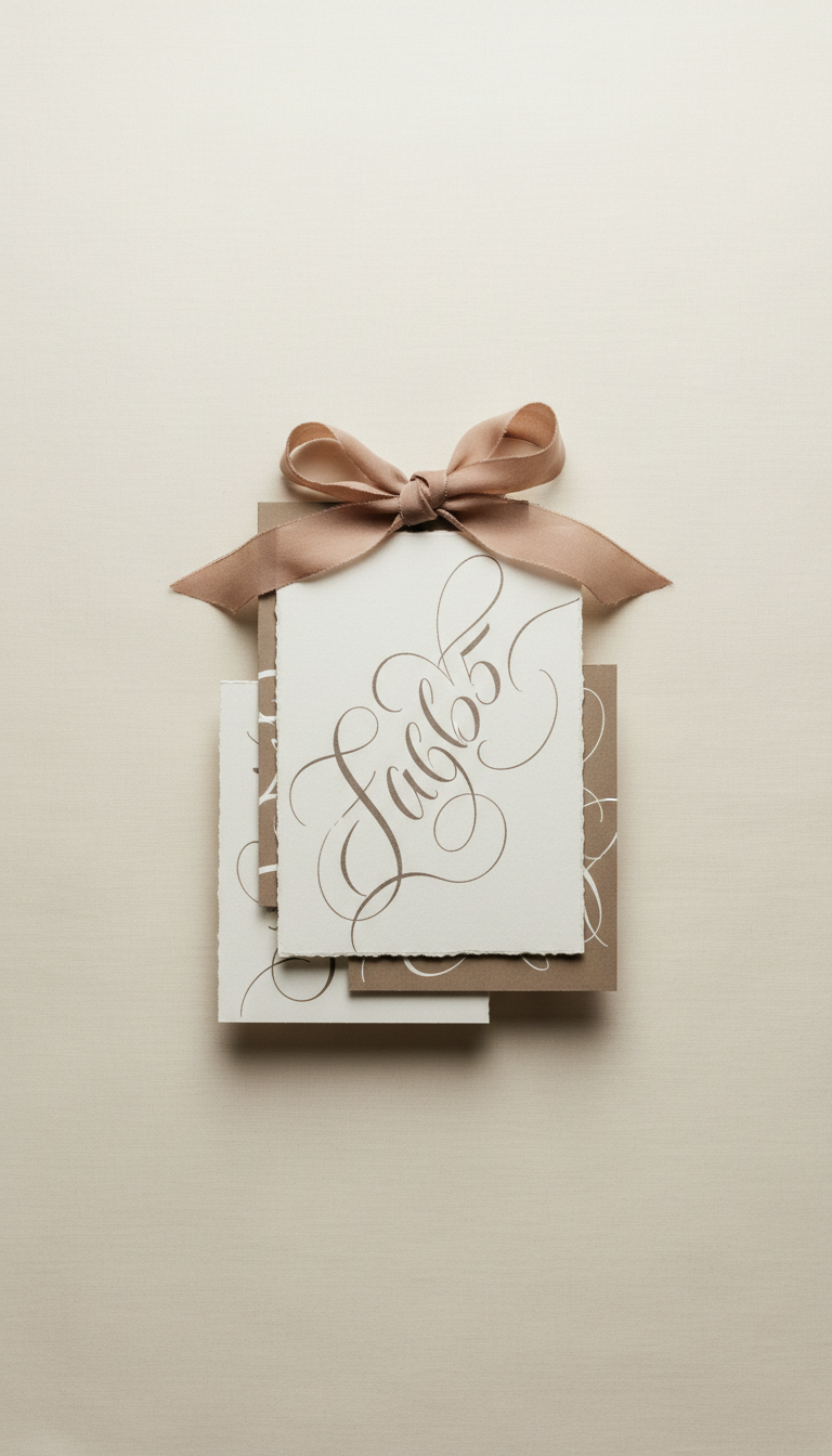 Personalized Invitation Suite with Calligraphy