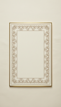 Bespoke Menu Card with Gold Edging